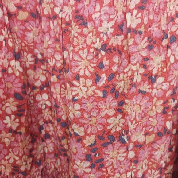 Matilda Jane Floral Ruffle Pink Long Sleeve Girl's Blouse Size 10 New - Picture 6 of 7